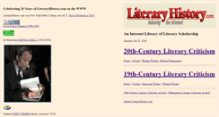 Desktop Screenshot of literaryhistory.com