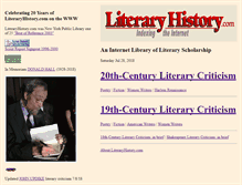 Tablet Screenshot of literaryhistory.com